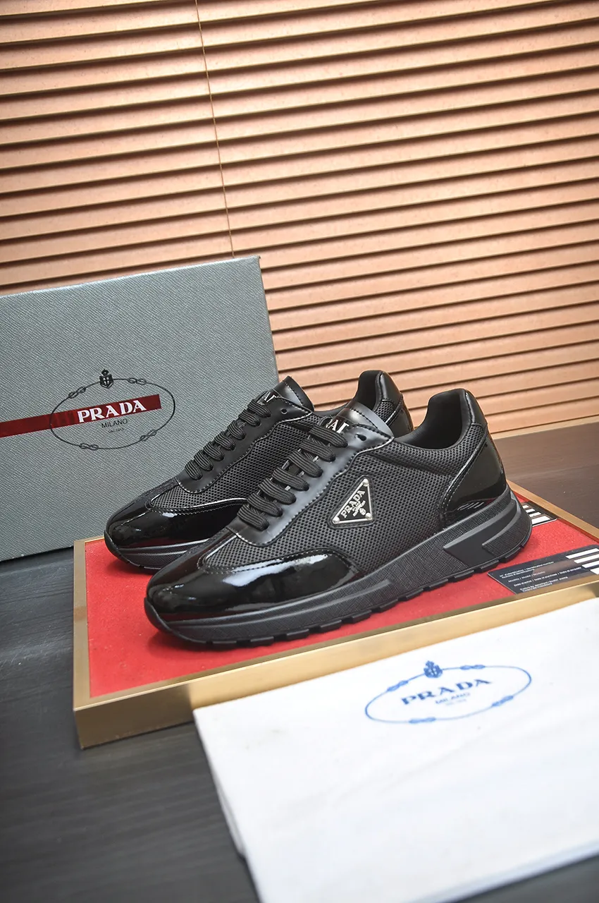 Men's shoes 💰580💶【PRADA】Top original, new season, high quality original goods, top imported calfskin with original imported glue, imported cowhide inside with original cowhide feet, original outsole! Quality guaranteed! Code 38-45 (45 customized)